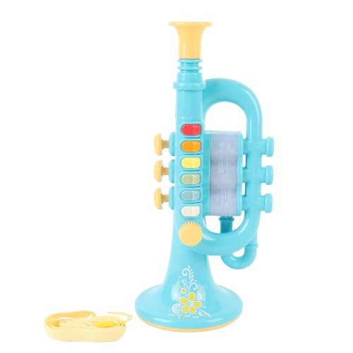 Kompaktes Trompetenspielzeug, ABS Material Musical Instrument Toy mit Farbenfrohen Aussehen für 3 und Höher (PINK) von Fafeims