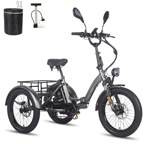 Fafrees F20 Mate E- Bike Dreirad 48V 21AH Straßenzulaßung [ Offiziell Dreirad für Erwachsene 65N.m, Damen Herren E Bike Klapprad 20 Zoll, Elektrofahrrad 180kg, Fatbike Ebike IPX5 Mountainbike Fafrees F20 Mate E- Bike Dreirad 48V 21AH Straßenzulaßung [ Offiziell Dreirad für Erwachsene 65N.m, Damen Herren E Bike Klapprad 20 Zoll, Elektrofahrrad 180kg, Fatbike Ebike IPX5 Mountainbike von Fafrees