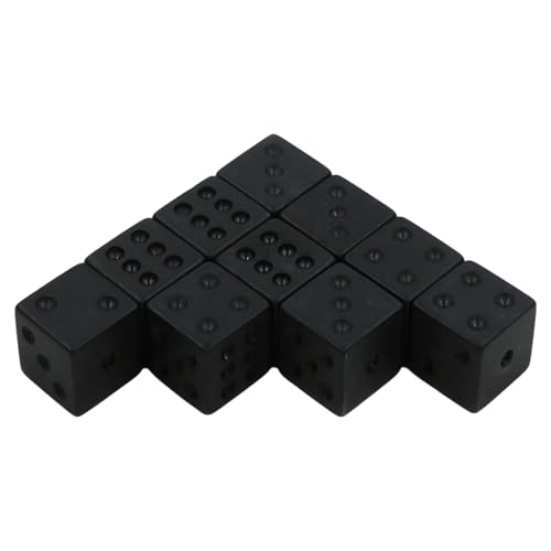 10pcs 6 Seitig Spielen Dices 16mm Runde Ecke Zices Set Für Table Dices Game Math Unterricht Farbenfrohe Sechsseitige Dices Cubes von Fahoujs