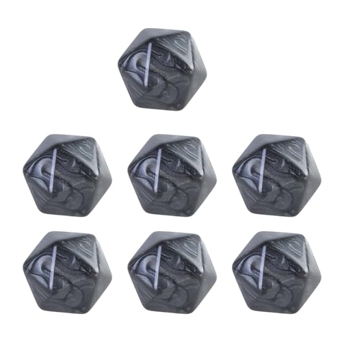 7pcs Blanks Acrylpolyedrisch Würfel 20mm Runde 20 Seitig Sided Würfel Für Brettspielaufkleber Mathematikzählungsunterricht von Fahoujs