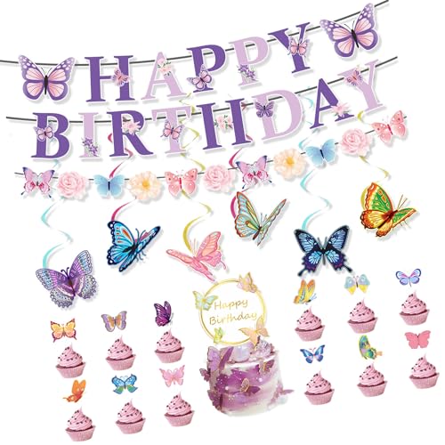 Cake Toppers Set Butterfly Banners Feiertag Farbenfrohe Party Liefert Schmetterlingskuchen Dekorationen Perfekt Für Festivalkuchen Cake Toppers Set Butterfly Banners Feiertag Farbenfrohe Party Liefert Schmetterlingskuchen Dekorationen Perfekt Für Festivalkuchen von Fahoujs
