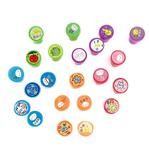 Fahoujs 10pcs Kid Fun Cartoon Inking Stempel Scrapbooking Niedliches Schulhandwerk von Fahoujs