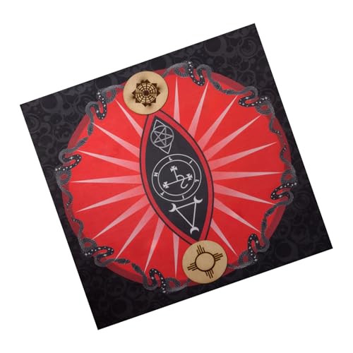 Fahoujs Divinations Tischdecke Symbol Schlange Astrologie Tarotkarte Tischdecke Altars Stoff Göttlichkeit Brettspiel Accessoire von Fahoujs