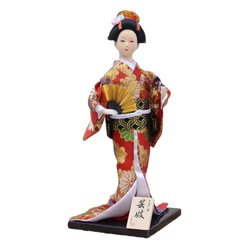 Fahoujs Exquisites 30 cm Japanische Kimono Puppen Handwerk Japanische Geisha Puppen Folk Für Kulturelle Enthusiasten Einzigartige Geschenksuchende von Fahoujs