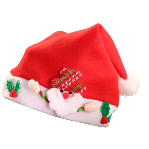 Fahoujs Festives Weihnachtshüte Weiche Acrylkomforthüte Unisex Holiday Wear Für Urlaubsfeiern Fahoujs Festives Weihnachtshüte Weiche Acrylkomforthüte Unisex Holiday Wear Für Urlaubsfeiern von Fahoujs