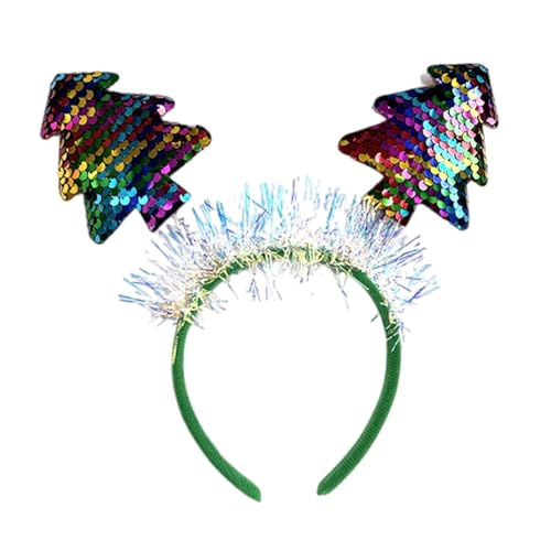 Fahoujs Glitzergrüne Pailletten Kopfbedeckungen Kinder Weihnachtshaarband Weihnachtsbaum Kopfbedeckung Für Weihnachtsfeierlichkeiten Fahoujs Glitzergrüne Pailletten Kopfbedeckungen Kinder Weihnachtshaarband Weihnachtsbaum Kopfbedeckung Für Weihnachtsfeierlichkeiten von Fahoujs