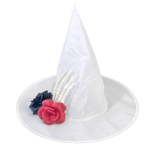 Fahoujs Hexenhut Für Halloween Party Schädel Hand Blumenzauberer Cosplay Kostümzubehör Kopfbedeckung Masquerade Party Supply Supply Fahoujs Hexenhut Für Halloween Party Schädel Hand Blumenzauberer Cosplay Kostümzubehör Kopfbedeckung Masquerade Party Supply Supply von Fahoujs