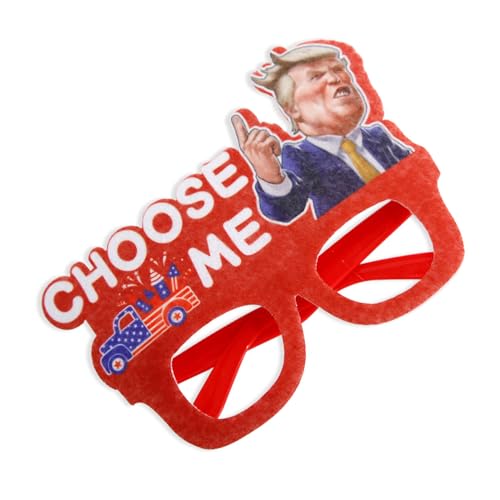 Fahoujs Hochwertige US-Wahl-Dekorationen, Brillen für Stimmen, Filz-Brillen, einzigartiges Fotokabinen-Zubehör, Stimmkopfbedeckungen, hochwertiges Material von Fahoujs