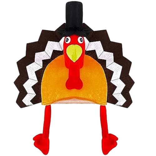 Fahoujs LED Truthahnhut Für Erwachsene Kinder Cartoon Plüschhut Party Kopfbedeckung Thanksgiving Foto Requisiten Lustige Kostümzubehör Fahoujs LED Truthahnhut Für Erwachsene Kinder Cartoon Plüschhut Party Kopfbedeckung Thanksgiving Foto Requisiten Lustige Kostümzubehör von Fahoujs
