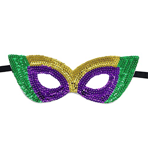 Fahoujs Mardi GrasKopfbedeckung, Maske, Mardi GrasEyeMaske, Stirnband, Brille, Halloween, Maske, Karnevals-Stirnband von Fahoujs
