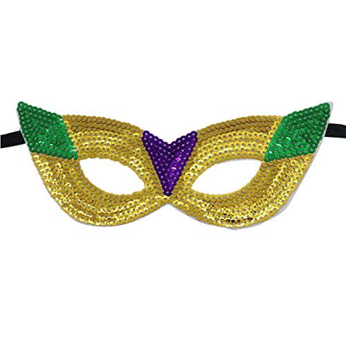 Fahoujs Mardi GrasKopfbedeckung, Maske, Mardi GrasEyeMaske, Stirnband, Brille, Halloween, Maske, Karnevals-Stirnband von Fahoujs
