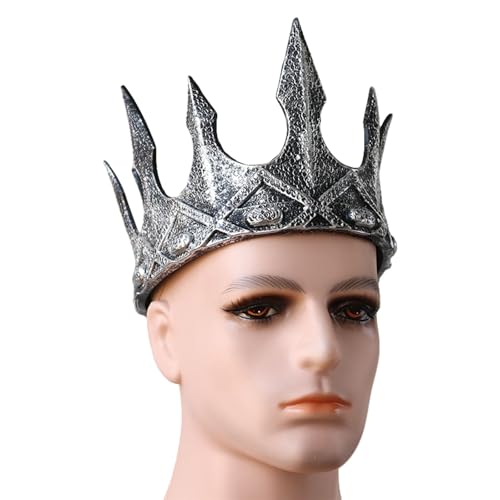 Fahoujs Mittelalterliche Vintage King Crowns Mit Crescents Designs Cosplay Accessoire Kopfbedeckungskronwerk Für Männer Und Kinderschule Veranstaltung Fahoujs Mittelalterliche Vintage King Crowns Mit Crescents Designs Cosplay Accessoire Kopfbedeckungskronwerk Für Männer Und Kinderschule Veranstaltung von Fahoujs