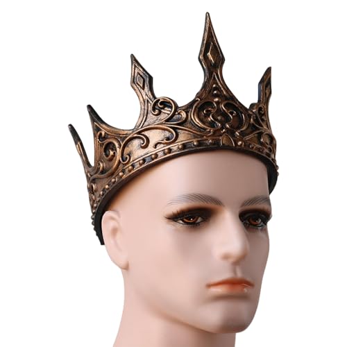 Fahoujs Mittelalterliche Vintage King Crowns Mit Crescents Designs Cosplay Accessoire Kopfbedeckungskronwerk Für Männer Und Kinderschule Veranstaltung Fahoujs Mittelalterliche Vintage King Crowns Mit Crescents Designs Cosplay Accessoire Kopfbedeckungskronwerk Für Männer Und Kinderschule Veranstaltung von Fahoujs