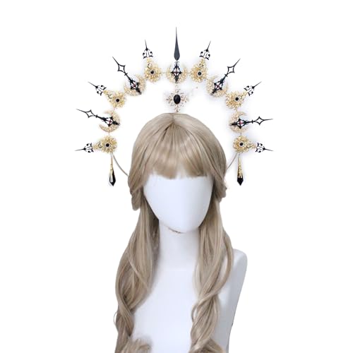 Fahoujs Muttergott Diadeband Stirnband Crafting Kits Vintage Kopfbedeckung Frauen Handgefertigtes Kopfbeobachter Halloween Party Kostüm Haarband Fahoujs Muttergott Diadeband Stirnband Crafting Kits Vintage Kopfbedeckung Frauen Handgefertigtes Kopfbeobachter Halloween Party Kostüm Haarband von Fahoujs