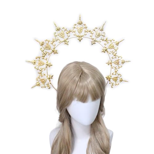 Fahoujs Muttergott Diadeband Stirnband Crafting Kits Vintage Kopfbedeckung Frauen Handgefertigtes Kopfbeobachter Halloween Party Kostüm Haarband Fahoujs Muttergott Diadeband Stirnband Crafting Kits Vintage Kopfbedeckung Frauen Handgefertigtes Kopfbeobachter Halloween Party Kostüm Haarband von Fahoujs