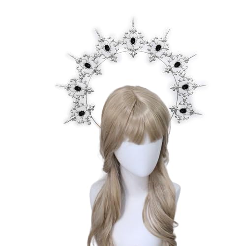 Fahoujs Muttergott Diadeband Stirnband Crafting Kits Vintage Kopfbedeckung Frauen Handgefertigtes Kopfbeobachter Halloween Party Kostüm Haarband Fahoujs Muttergott Diadeband Stirnband Crafting Kits Vintage Kopfbedeckung Frauen Handgefertigtes Kopfbeobachter Halloween Party Kostüm Haarband von Fahoujs