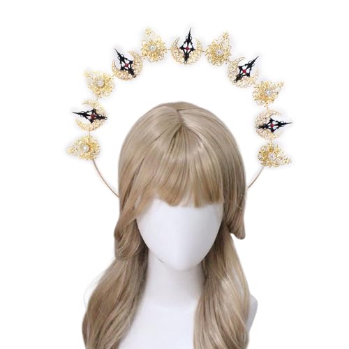 Fahoujs Muttergott Diadeband Stirnband Crafting Kits Vintage Kopfbedeckung Frauen Handgefertigtes Kopfbeobachter Halloween Party Kostüm Haarband Fahoujs Muttergott Diadeband Stirnband Crafting Kits Vintage Kopfbedeckung Frauen Handgefertigtes Kopfbeobachter Halloween Party Kostüm Haarband von Fahoujs