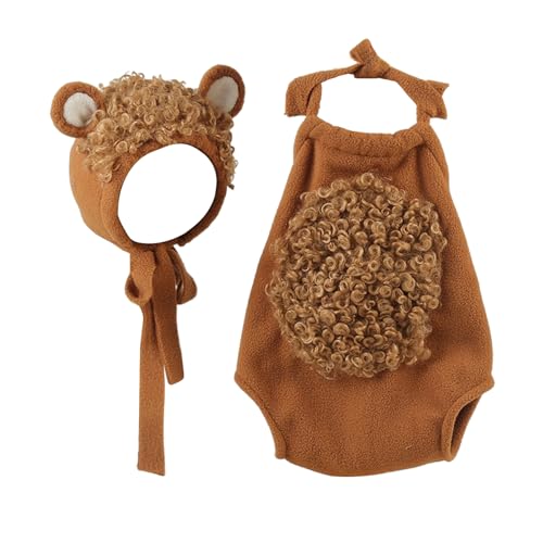 Fahoujs Neugeborene Fotografie Requisiten Cartoon Kostüm Hat Jumpsuit Set Baby Foto Strampler Säugling Meilensteine Outfit Fotoshooting Tragen Sie Säuglingsfoto Kostüm Fahoujs Neugeborene Fotografie Requisiten Cartoon Kostüm Hat Jumpsuit Set Baby Foto Strampler Säugling Meilensteine Outfit Fotoshooting Tragen Sie Säuglingsfoto Kostüm von Fahoujs