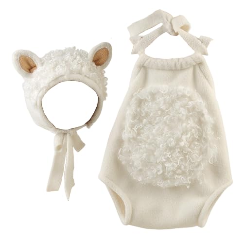 Fahoujs Neugeborene Fotografie Requisiten Cartoon Kostüm Hat Jumpsuit Set Baby Foto Strampler Säugling Meilensteine Outfit Fotoshooting Tragen Sie Säuglingsfoto Kostüm Fahoujs Neugeborene Fotografie Requisiten Cartoon Kostüm Hat Jumpsuit Set Baby Foto Strampler Säugling Meilensteine Outfit Fotoshooting Tragen Sie Säuglingsfoto Kostüm von Fahoujs