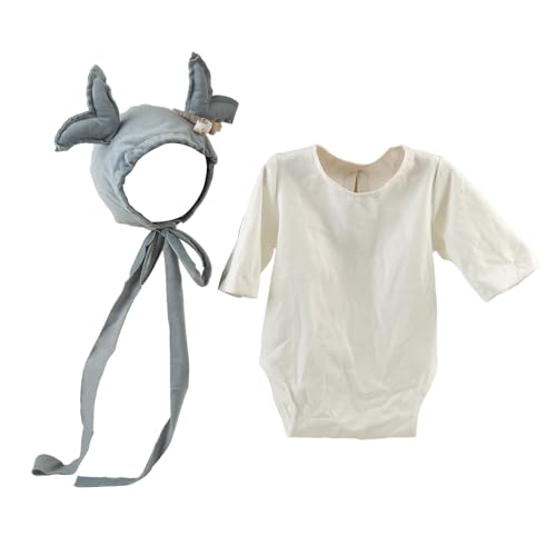 Fahoujs Neugeborene Fotografie Requisiten Cartoon Kostüm Hat Jumpsuit Set Baby Foto Strampler Säugling Meilensteine Outfit Fotoshooting Tragen Sie Säuglingsfoto Kostüm Fahoujs Neugeborene Fotografie Requisiten Cartoon Kostüm Hat Jumpsuit Set Baby Foto Strampler Säugling Meilensteine Outfit Fotoshooting Tragen Sie Säuglingsfoto Kostüm von Fahoujs