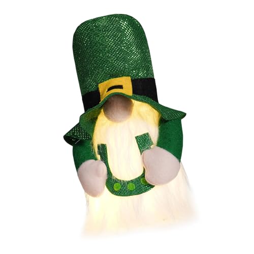 Fahoujs Patricks Day Gnomes Plüschpuppen Mit LED Light Holiday Handmade Schwedische Tomtes Zwergs Ornament Spielzeug Für Tischleiterdekore Fahoujs Patricks Day Gnomes Plüschpuppen Mit LED Light Holiday Handmade Schwedische Tomtes Zwergs Ornament Spielzeug Für Tischleiterdekore von Fahoujs