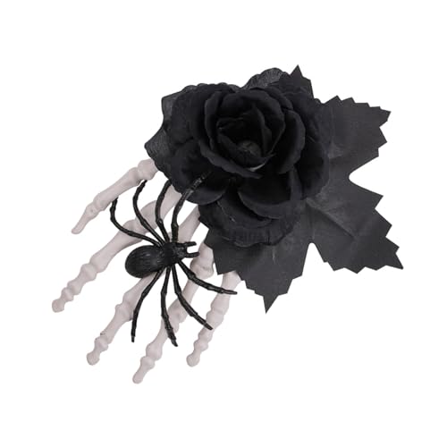 Fahoujs Schwarz Rose Skeleton Klauen Haarclip Für Halloween Partys Cosplay Kostümzubehör Erwachsene Barrettes Sichern Halloween Klaue Für Kinder Fahoujs Schwarz Rose Skeleton Klauen Haarclip Für Halloween Partys Cosplay Kostümzubehör Erwachsene Barrettes Sichern Halloween Klaue Für Kinder von Fahoujs