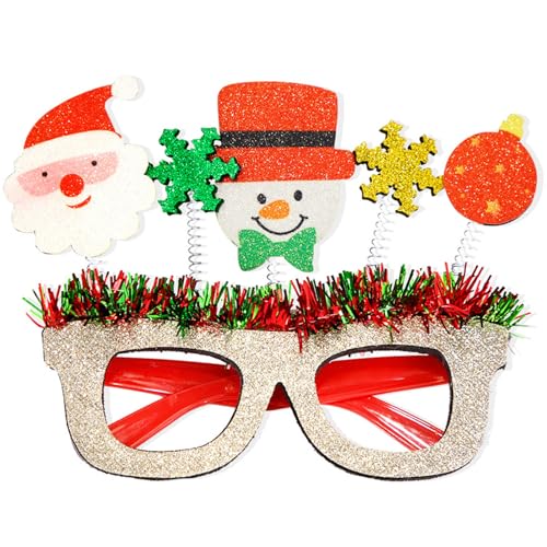Fahoujs Weihnachtslitterpartys Brillen Frames Lustige Brille Schönes Muster Für Party Make Up Fahoujs Weihnachtslitterpartys Brillen Frames Lustige Brille Schönes Muster Für Party Make Up von Fahoujs