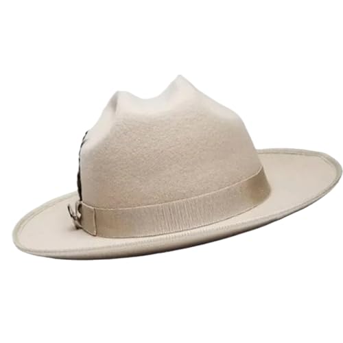 Klassischer Für Frauen Männer Mit Gewebten Gürtel Panama Roll Brims Cosplay Kostüm Erwachsene Themenparty Gentlemen Winter Kopfbedeckung von Fahoujs