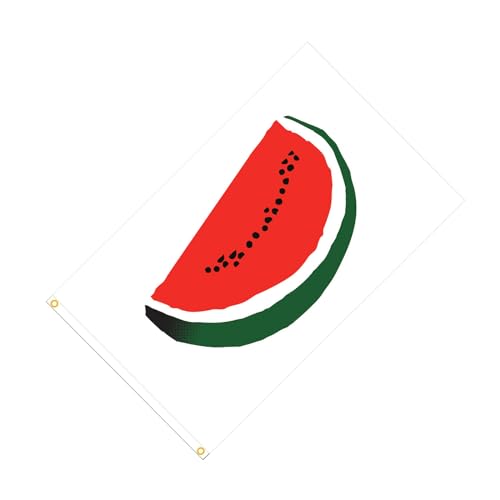 Wassermelonen-Qualität, Obstdekoration für den Außenbereich, mit starken Metallösen, farbecht, Outdoor-Flaggen, Wassermelone von Fahoujs
