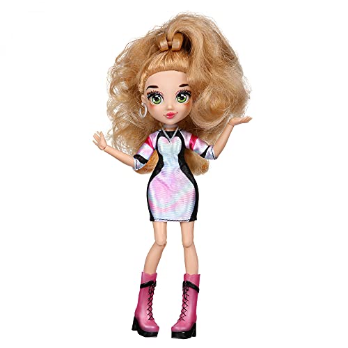 FailFix @SlayItDJ Total Makeover Doll Pack, 21,6 cm große Modepuppe mit langem brünettem, restylablem Haar und verwandelbarem Gesicht, Überraschungsmode und Zubehör von Failfix
