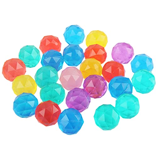 FainFun Flummis, 25 Stück 30 mm Gemischte Farben Bunt Flummis, Flummis Bälle Set für Kinder, Gummiball Klein für Kindergeburtstag, Mitgebsel, Tombola, Springball Flummi, Bouncy Balls(B) von FainFun