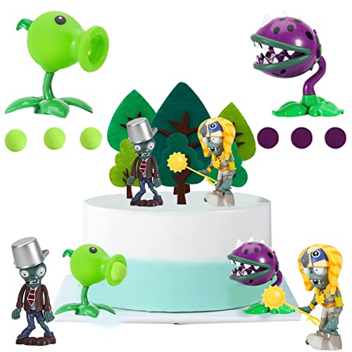 Tortenfiguren Kindergeburtstag, FainFun 4 Stück Mini Figuren Tortendeko Pflanzen und Zombies, Cupcake Topper Figuren Set, Cartoons Kuchen Topper, Kuchen Topper Dekoration Figuren für Kinder Tortenfiguren Kindergeburtstag, FainFun 4 Stück Mini Figuren Tortendeko Pflanzen und Zombies, Cupcake Topper Figuren Set, Cartoons Kuchen Topper, Kuchen Topper Dekoration Figuren für Kinder von FainFun