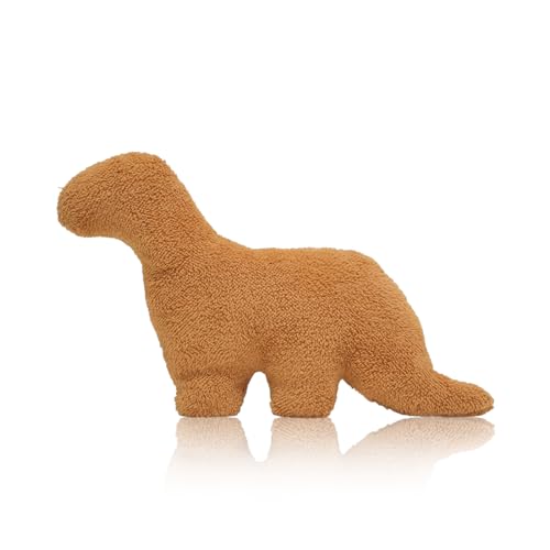 FAINCA Dino Nugget Kissen, 30 cm Dino Nugget Kuscheltier, Dino Nuggets Wurfkissen, Dinosaurier Nuggets Kissen Kissen Stofftier,Kreatives Geburtstagsgeschenk für Kinder (Brontosaurus) von FAINCA
