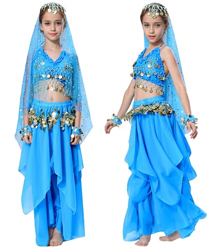Fairycos Bauchtänzerin Kostüm Mädchen 1001 Nacht Kostüme Orientalisches Bauchtanz Karneval Faschingkostüme Kinder 152 158 Eisblau Fairycos Bauchtänzerin Kostüm Mädchen 1001 Nacht Kostüme Orientalisches Bauchtanz Karneval Faschingkostüme Kinder 152 158 Eisblau von Fairycos