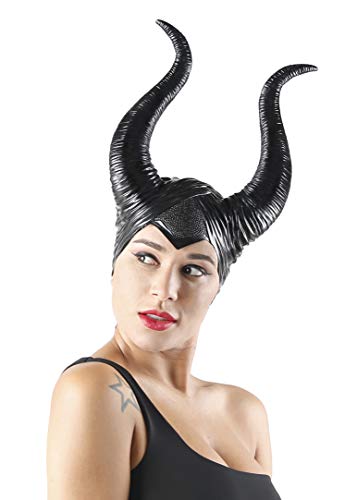 Fairycos Maleficent Hörner Teufelshörner Halloween Kostüm Damen Haarreif Kopfbedeckung Schwarz 53-56 Fairycos Maleficent Hörner Teufelshörner Halloween Kostüm Damen Haarreif Kopfbedeckung Schwarz 53-56 von Fairycos