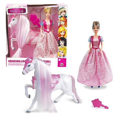 Fairytale Princess, GIOCHI PREZIOSI, FAT021 Puppe 30 cm, mit Prinzessinnen-Outfit, Pferd und Zubehör, Aschenputtel, Spielzeug für Kinder ab 3 Jahren Fairytale Princess, GIOCHI PREZIOSI, FAT021 Puppe 30 cm, mit Prinzessinnen-Outfit, Pferd und Zubehör, Aschenputtel, Spielzeug für Kinder ab 3 Jahren von Fairytale Princess