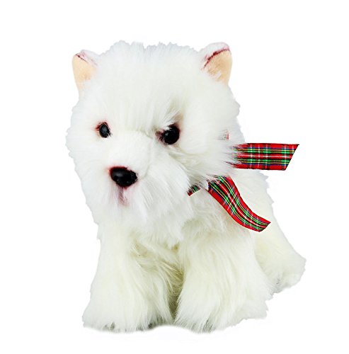 Faithful Friends Plush Dog WEST HIGHLAND TERRIER- Plush Soft Cute Dog- Stuffed Animal Collectible Toy von Faithful Friends