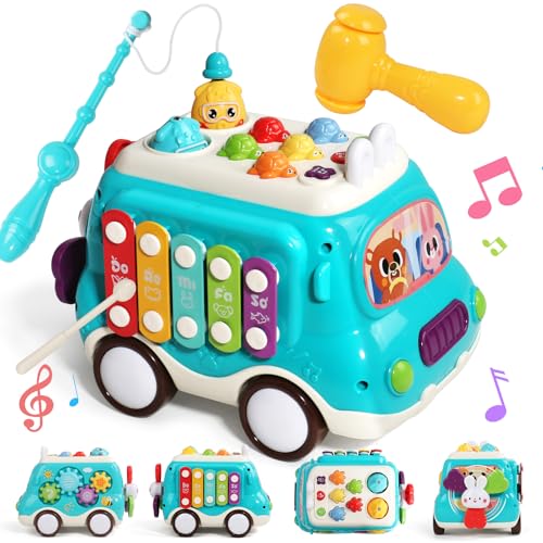 Baby Spielzeug ab 1 Jahr Kinderspielzeug ab 1 Jahr Montessori Musik Spielzeug ab 1 2 Jahr Lernspielzeug mit Xylophon, Hammerspiel, Angelspiel & Licht Musikspielzeug Geschenk für Kinder Junge Mädchen Baby Spielzeug ab 1 Jahr Kinderspielzeug ab 1 Jahr Montessori Musik Spielzeug ab 1 2 Jahr Lernspielzeug mit Xylophon, Hammerspiel, Angelspiel & Licht Musikspielzeug Geschenk für Kinder Junge Mädchen von Fajiabao