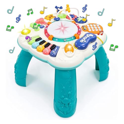 Spielzeug Ab 1 Jahr - Baby Spielzeug 6 in 1 Spieltisch Kinderspielzeug ab 1 2 Jahre 9 Monate Ostern Geschenke Ostergeschenke ab 1 Jahr Kinder Mädchen Jungen Spiel Baby Dj Pult Musikspielzeug von Fajiabao