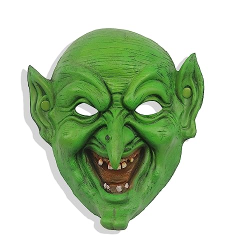 Alte Hexenmaske Halloween Maskerade Schaum Goblin Maske Gruseliges grünes halbes Gesicht Adlernasen-Zauberer-Maske für Cosplay-Kostüm Alte Hexenmaske Halloween Maskerade Schaum Goblin Maske Gruseliges grünes halbes Gesicht Adlernasen-Zauberer-Maske für Cosplay-Kostüm von FakeFace