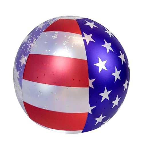 FakeFace 2 Stück Wasserball Aufblasbar 40cm USA Flagge Strandball Wasserballon Großer Beach Ball PVC Kickball Kinder Schwimmbad Pool Strand Spielzeug Ball für Indoor Outdoor FakeFace 2 Stück Wasserball Aufblasbar 40cm USA Flagge Strandball Wasserballon Großer Beach Ball PVC Kickball Kinder Schwimmbad Pool Strand Spielzeug Ball für Indoor Outdoor von FakeFace