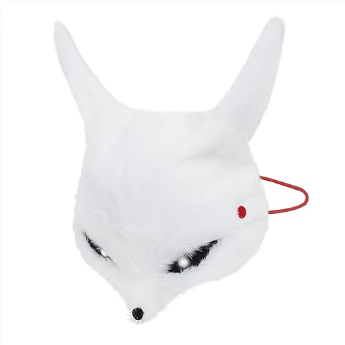 FakeFace Fellige Fuchsmaske Halloween Maske Tier Halbgesichtsmaske Fuchs Kaninchen Masken Verkleidungs-Augenmaske Halloween Cosplay Kostüm Karneval Party Kostüm Requisiten,weiß FakeFace Fellige Fuchsmaske Halloween Maske Tier Halbgesichtsmaske Fuchs Kaninchen Masken Verkleidungs-Augenmaske Halloween Cosplay Kostüm Karneval Party Kostüm Requisiten,weiß von FakeFace