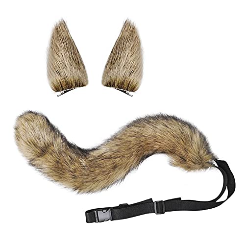 Halloween Cosplay Kostüm Katze Ohren und Schwanz Set, Kunstpelz Tier Katze Fuchs Langen Schwanz Ohren Kit Halloween Tier Thema Party Kostüm Cute Hair Clips Party Requisiten Halloween Cosplay Kostüm Katze Ohren und Schwanz Set, Kunstpelz Tier Katze Fuchs Langen Schwanz Ohren Kit Halloween Tier Thema Party Kostüm Cute Hair Clips Party Requisiten von FakeFace