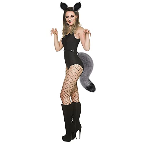 Halloween Cosplay Kostüm Katze Ohren und Schwanz Set, Kunstpelz Tier Katze Fuchs Langen Schwanz Ohren Kit Halloween Tier Thema Party Kostüm Cute Hair Clips Party Requisiten Halloween Cosplay Kostüm Katze Ohren und Schwanz Set, Kunstpelz Tier Katze Fuchs Langen Schwanz Ohren Kit Halloween Tier Thema Party Kostüm Cute Hair Clips Party Requisiten von FakeFace