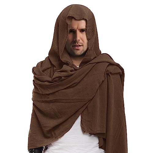 Mittelalter Kapuze Schal Mittelalterliche Pirat Umhang Renaissance Kostüm Männer Halswärmer Kapuze Cape Hut Halloween Poncho Cosplay Kostüm für Männer Frauen Mittelalter Kapuze Schal Mittelalterliche Pirat Umhang Renaissance Kostüm Männer Halswärmer Kapuze Cape Hut Halloween Poncho Cosplay Kostüm für Männer Frauen von FakeFace