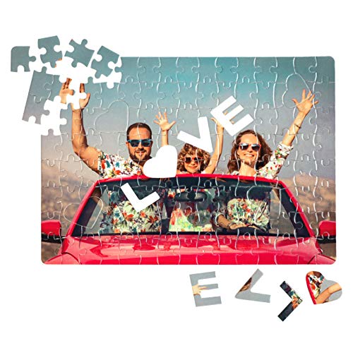 Personalisiertes Fotopuzzle, Individuelles Foto-Puzzle mit eigenem Bild, Persönliches Fotodgeshenk DIY Puzzle Kinder Familie Geschenk Xmas Geburtstag, A4-120 Teile von FakeFace