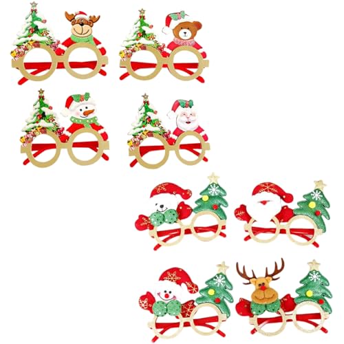 Falafoty 8 Stück Weihnachts Brillengestelle mit Glitzereffekt Weihnachtsneuartige Brillen für Foto-Requisiten Kostüm Party Brillen für Weihnachts Party Zubehör Falafoty 8 Stück Weihnachts Brillengestelle mit Glitzereffekt Weihnachtsneuartige Brillen für Foto-Requisiten Kostüm Party Brillen für Weihnachts Party Zubehör von Falafoty