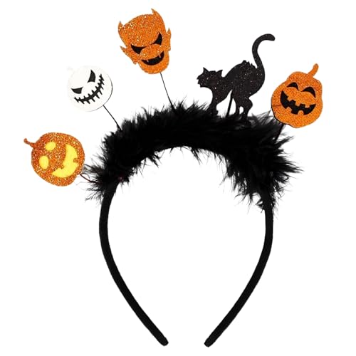 Halloween-Stirnband, Halloween-Kostüm, Cosplay-Kopfbedeckung, Kürbis-Geist-Hexe, Haarbänder, Kopfschmuck, Geschenk, Halloween-Party, Haarreifen, Verkleidungszubehör für Kinder und Erwachsene, Party Halloween-Stirnband, Halloween-Kostüm, Cosplay-Kopfbedeckung, Kürbis-Geist-Hexe, Haarbänder, Kopfschmuck, Geschenk, Halloween-Party, Haarreifen, Verkleidungszubehör für Kinder und Erwachsene, Party von Falafoty