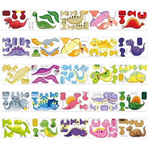 Insekten Dinosaurier Puzzle 3D Puzzle Modell Kits für Kinder Jugendliche Erwachsene zu Bauen, Bündel von Miniatur-Modell-Kit Insekt Lernspielzeug Erwachsene Kinder (Dinosaurier) von Falafoty