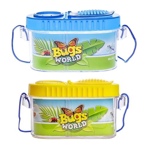 Insekten Sammelbox für Kinder Natur Erkundung, Insekten Beobachtungsbox für Kinder Entdeckerspielzeug, Pädagogisches Insektenspielzeug Geschenk für Alter 2-5 Jungen Mädchen von Falafoty